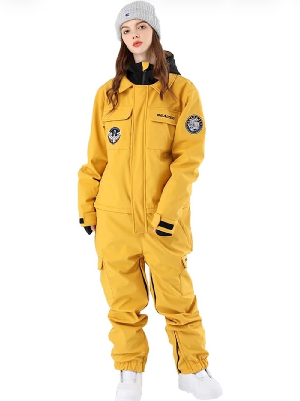 XL Yellow One Piece Ski Suit NWT
